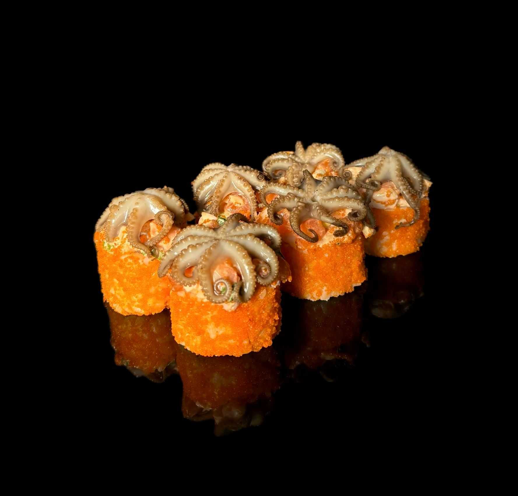 ФЕЛІКС З ЛОСОСЕМ ТА ВОСЬМИНІЖКАМИ з тайським соусом